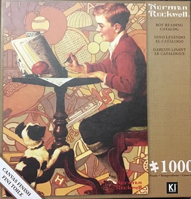 Boy Reading Catalog