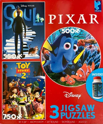 Disney Pixar - 3 jigsaw puzzles