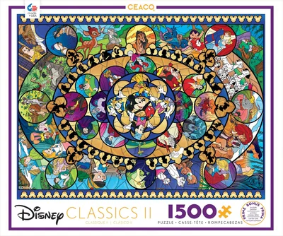 Disney Classics II - Oval Stained Glass