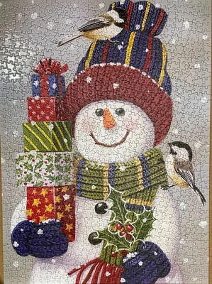Snowman with Presents