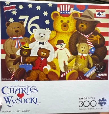 Patriotic Stuffy Bench