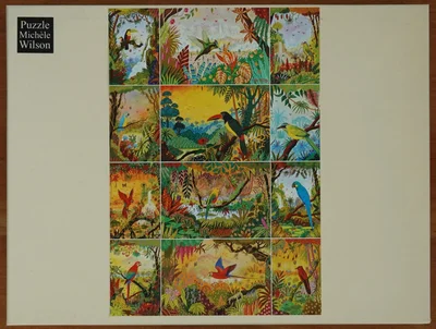 Paysage enchanteur aux oiseaux