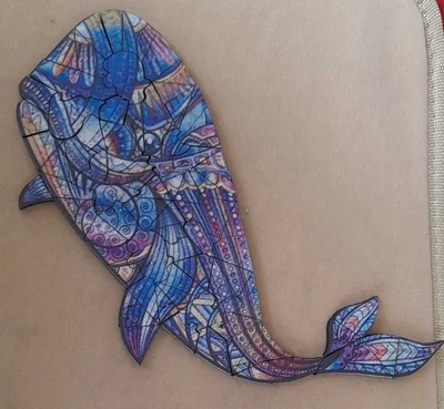 Baleine en bois