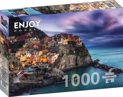 Manarola at Dusk, Cinque Terre, Italy