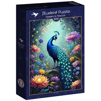Flowers & Peacock