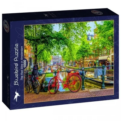 The Red Bike in Amsterdam