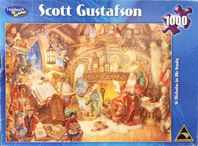 St Nicholas in His Study