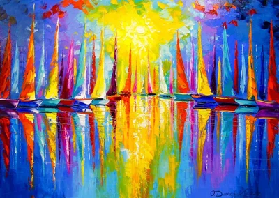 Rainbow Sailboats