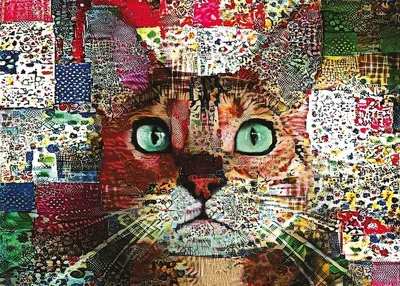 Rex the Patchwork Quilted Tabby Cat