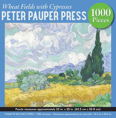 Wheat Fields with Cypresses