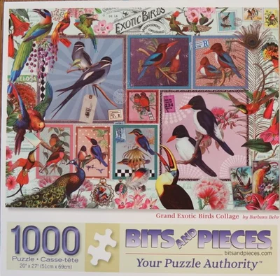 Grand Exotic Birds Collage