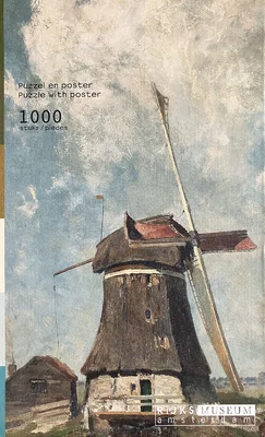 In the Month of July: a Windmill on a Polder Waterway, c. 1889