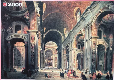 Interior of St. Peters, Rome, Italy