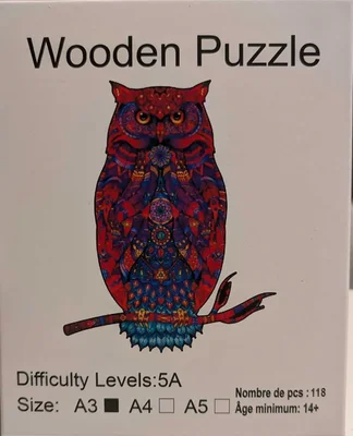 Puzzle en bois chouette