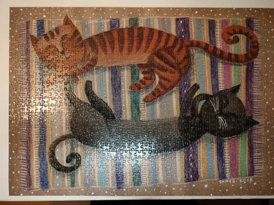 Two cats sleeping