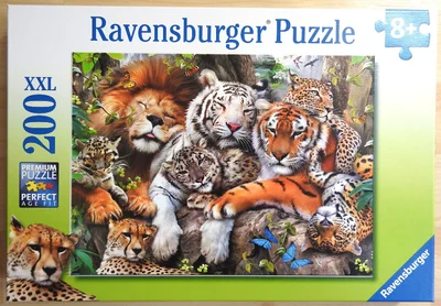 Schmusende Raubkatzen