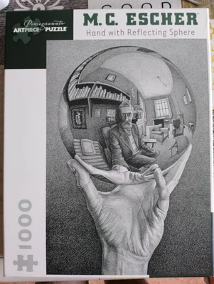 Hand with reflecting sphere