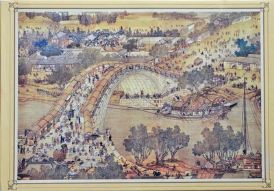Part of the “Along the River During the Qingming Festival (Qing Court Version)”