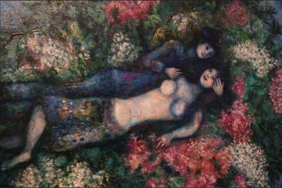 Lovers among Lilacs