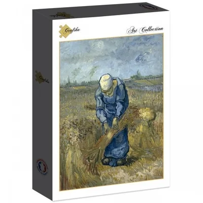Peasant Woman Binding Sheaves (after Millet)