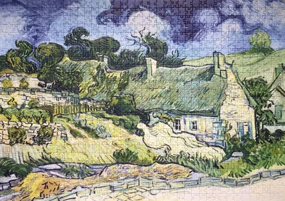 Thatched Cottages at Cordeville, 1890