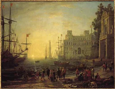Porto con Villa Medici
