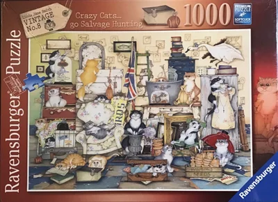 Crazy Cats … Go Salvage Hunting - Vintage no. 8