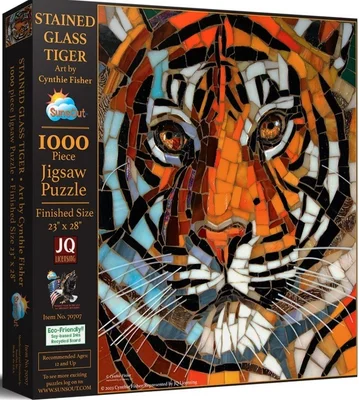 Stained Glass Tiger