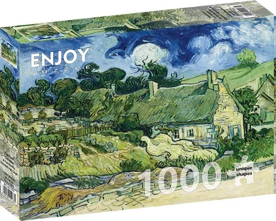 Vincent Van Gogh: Thatched Cottages at Cordeville