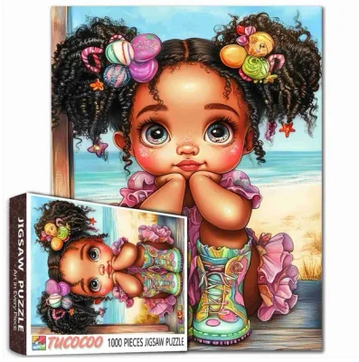 Fille aux cheveux de bonbon
