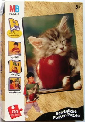 Kitten With Apple