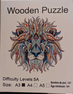 Puzzle en bois Lion