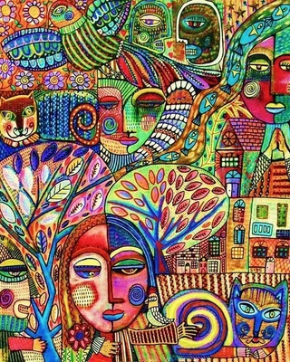 Talavera Harmony Cat Garden