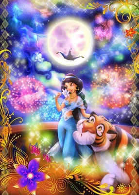 Tenyo Japan Jigsaw Puzzle D-1000-450 Disney Aladdin Jasmine (1000 Pieces)
