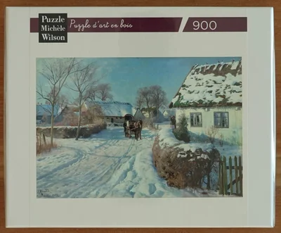 Village dans la neige