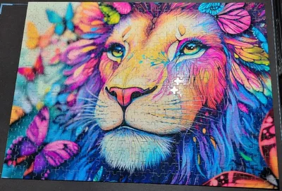 Lion coloré