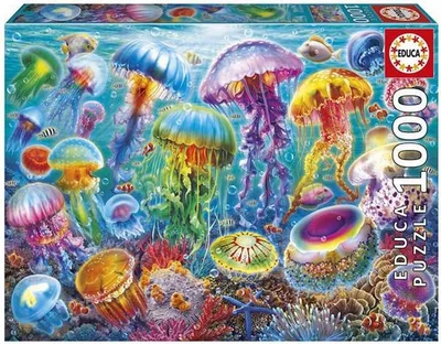 Méduses colorées