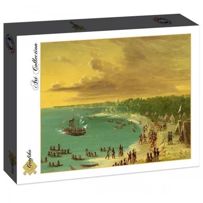 First Sailing of the Griffin on Lake Erie, 1679