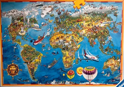 Illustrated World Map