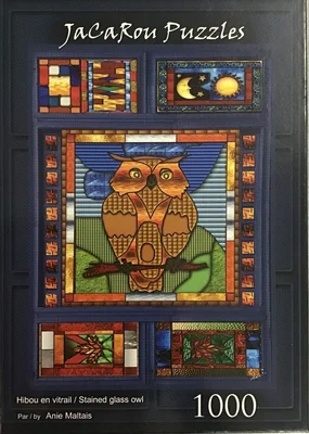 Hibou en vitrail