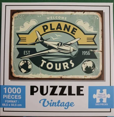 Puzzle vintage - Plane Tours