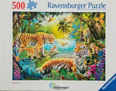 Tiger Family in the Oasis