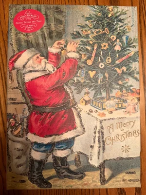 Santa Trims the Tree