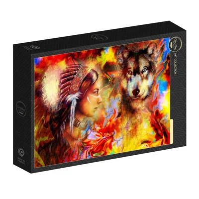 The Indian Woman and the Wolf