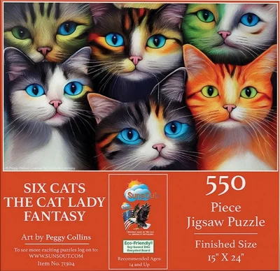 Six Cats the Cat Lady Fantasy