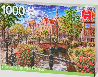 Flowers by the canal