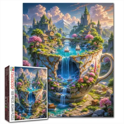 Village fantastique à flanc de falaise de Teacup Falls